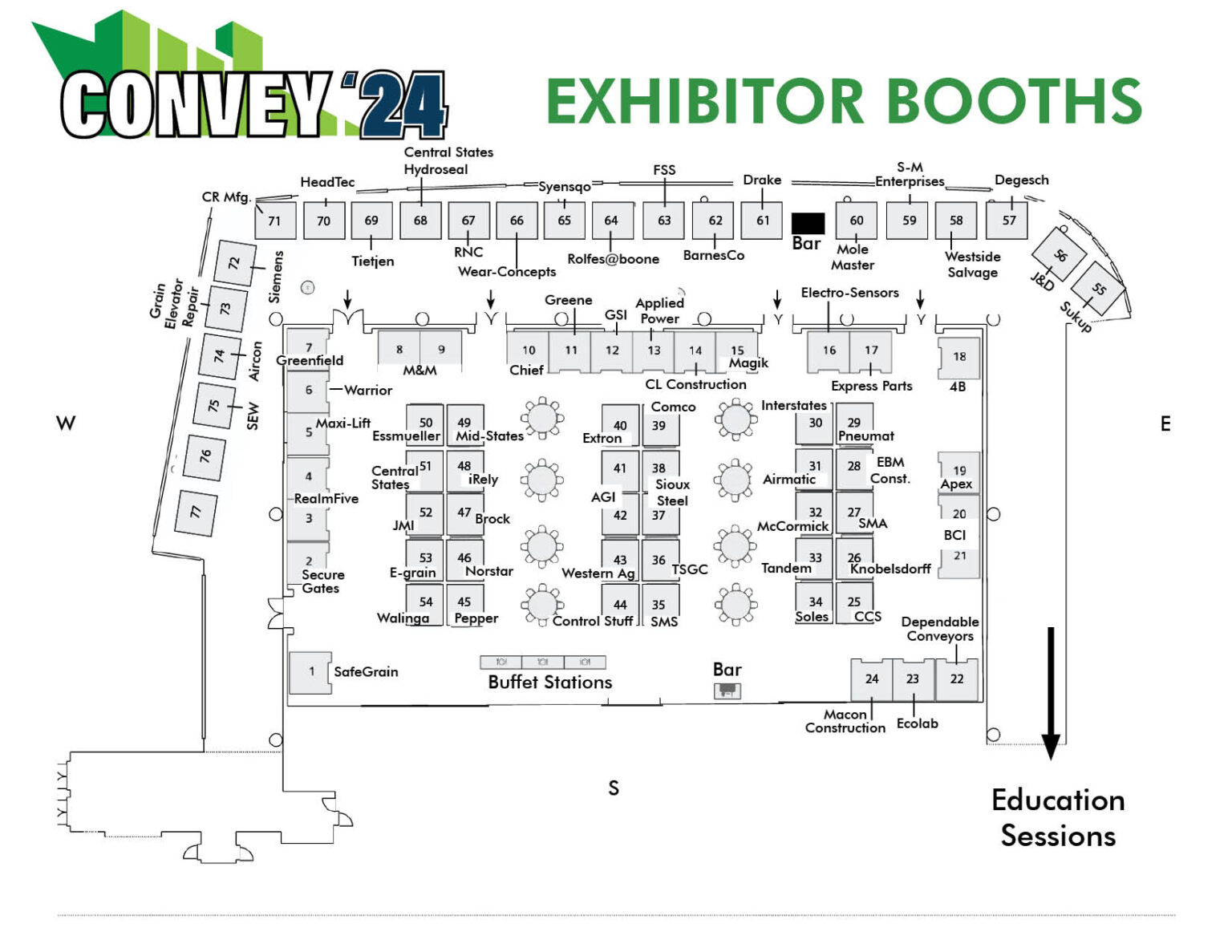 CONVEY'24 Exhibitor Booth Layout